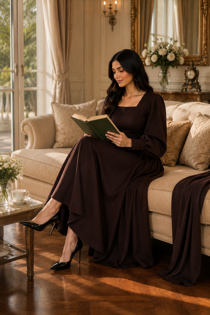 DARK BROWN MAXI
