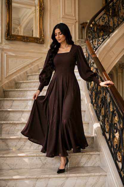 DARK BROWN MAXI