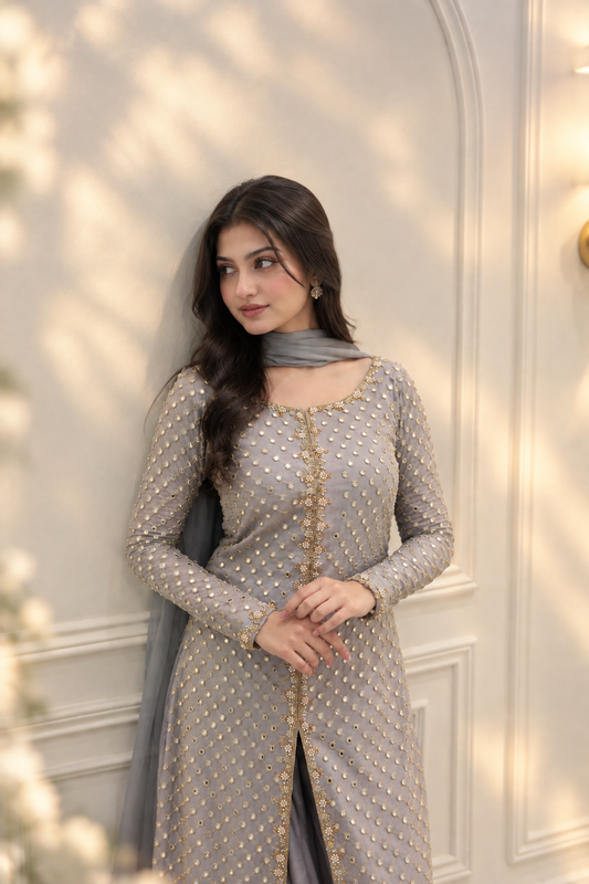 GREY KURTA