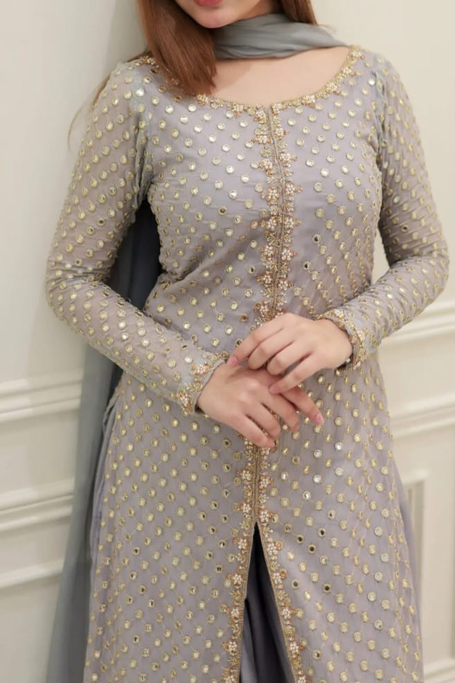 GREY KURTA
