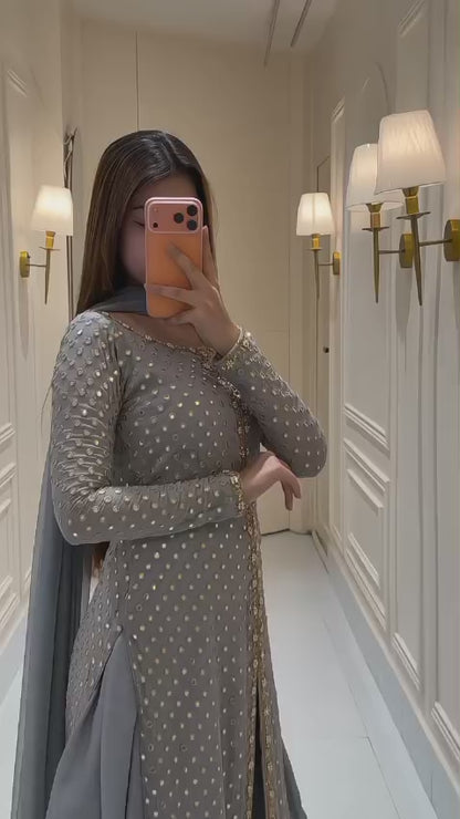 GREY KURTA